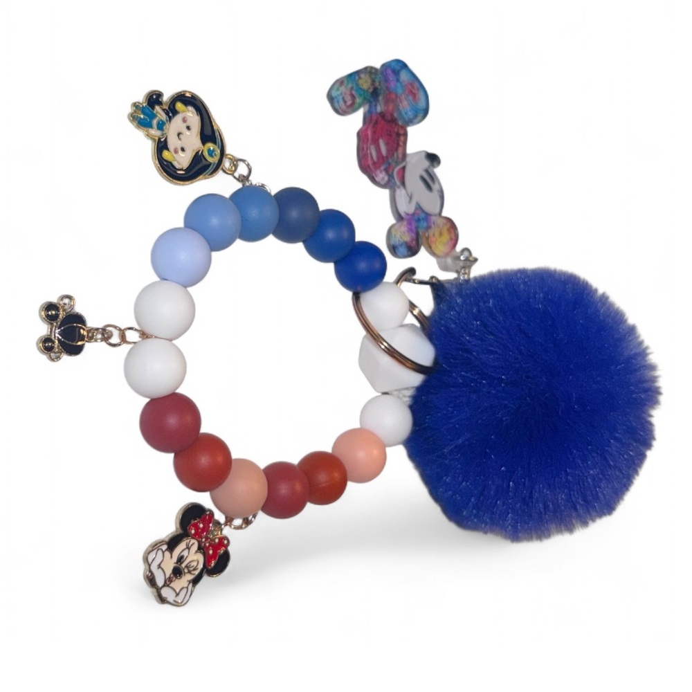 100 Years of Mickey (6th Edition) Women’s Silicone Beaded Keychain - Picture 2 of 7
